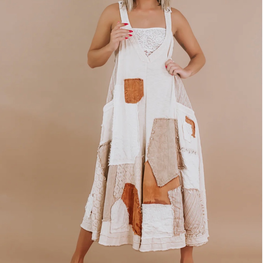 $129 STARTS #154 Oli and Hali One of a Kind Patchwork Jumpsuit  Romper SR2 - Picture 8 of 8